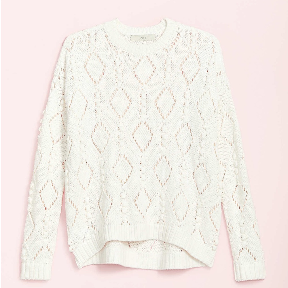 Bobble Drop Shoulder Sweater